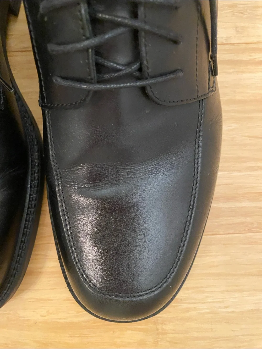 Men’s G.H. Bass & Co. Black Leather Lace-Up Shoes